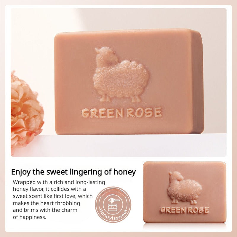 110g Beauty Honey Goat Milk Essential Soap for Cleansing Bath Makeup Remover