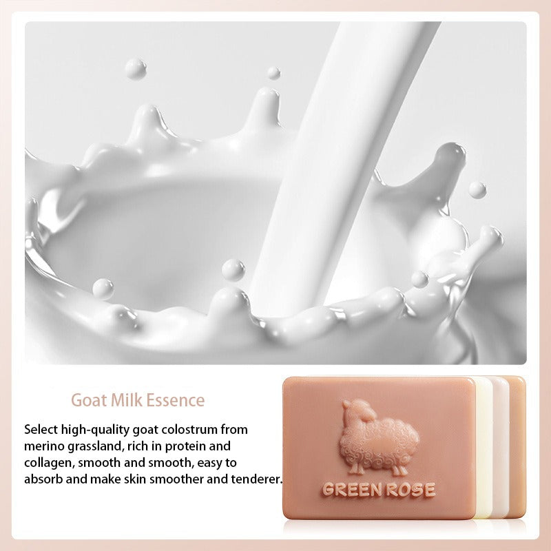 110g Beauty Honey Goat Milk Essential Soap for Cleansing Bath Makeup Remover