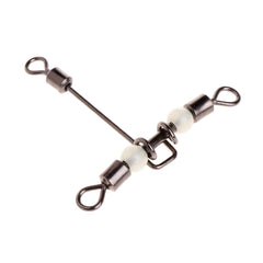 5pcs T Shape 3 Way Fishing Swivels with Luminous Beads