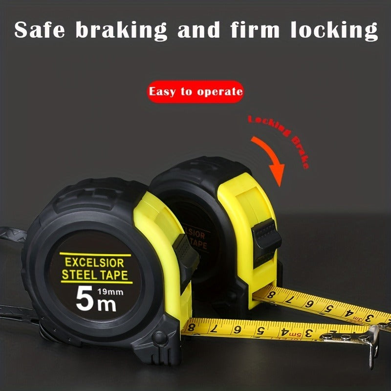 3m 5m Tape Measure Retractable Easy Read Measuring Tape Set Autowind Lock