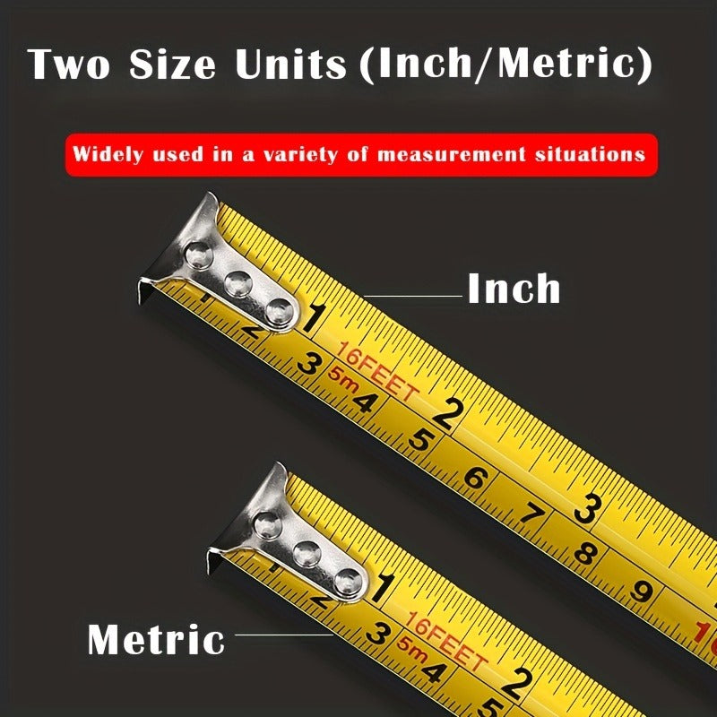 3m 5m Tape Measure Retractable Easy Read Measuring Tape Set Autowind Lock