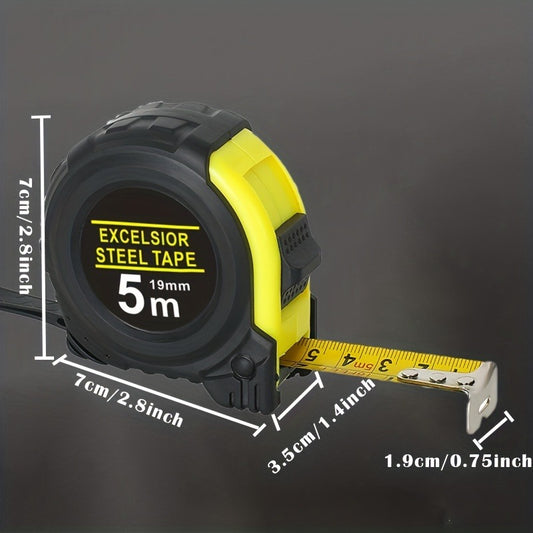 3m 5m Tape Measure Retractable Easy Read Measuring Tape Set Autowind Lock