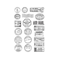 1pc Retro Postcard Stamp Clear Stamps DIY Scrapbooking Decorative Card Making