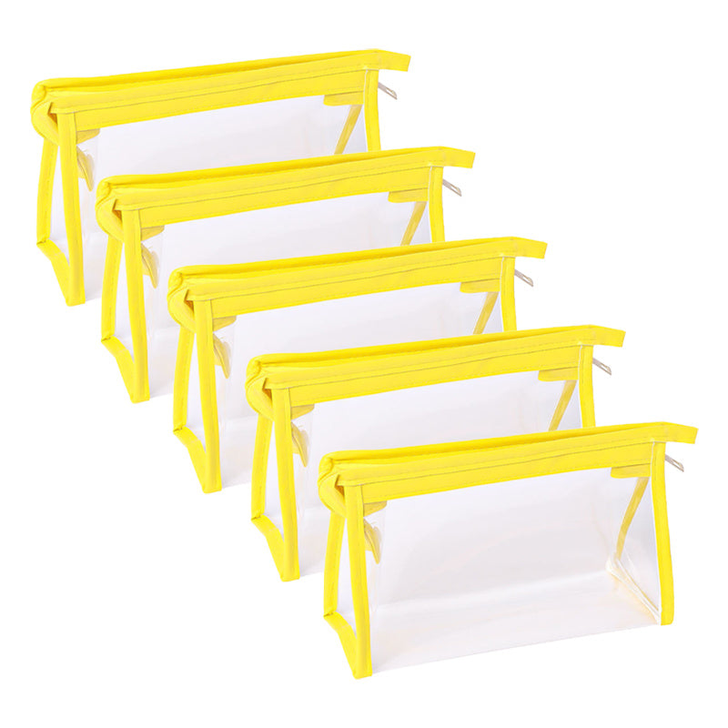 5pcs Clear Makeup Bag Zipper Cosmetic Pouch Travel Organizer Tool Pouch
