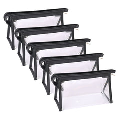 5pcs Clear Makeup Bag Zipper Cosmetic Pouch Travel Organizer Tool Pouch