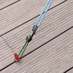 4pcs Camping Tent Elastic Rope With Hook Fixed Binding Belt