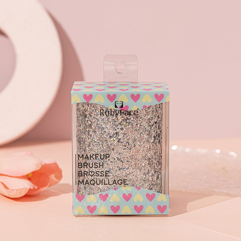 Glittery Makeup Brush Holder & Lid - Organize Your Makeup Brushes