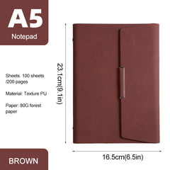 Creative Tri-fold PU Leather Notebook