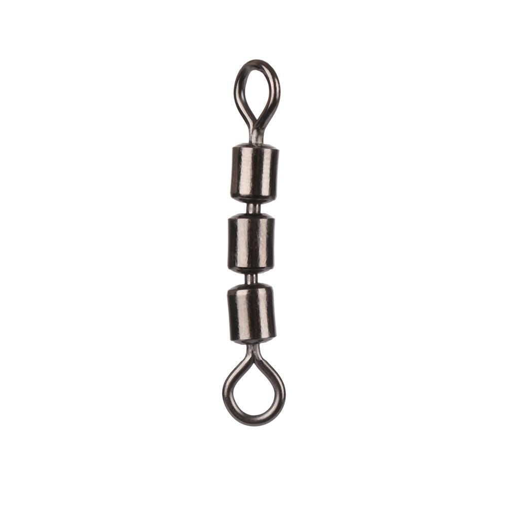 10pcs Stainless Steel Triple Fishing Swivels Lightweight Line Hook Connector