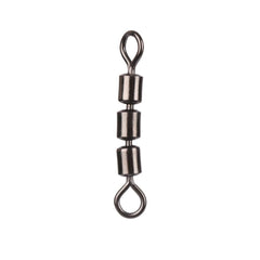 10pcs Stainless Steel Triple Fishing Swivels Lightweight Line Hook Connector