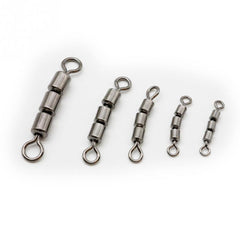 10pcs Stainless Steel Triple Fishing Swivels Lightweight Line Hook Connector