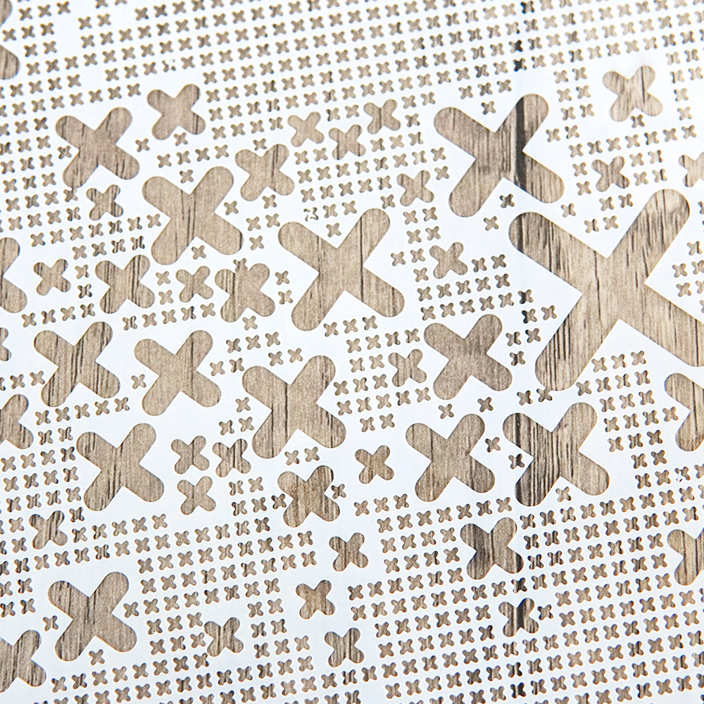 Fork Arrangement Pattern DIY Stencils Wall Painting Scrapbook Coloring