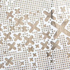 Fork Arrangement Pattern DIY Stencils Wall Painting Scrapbook Coloring