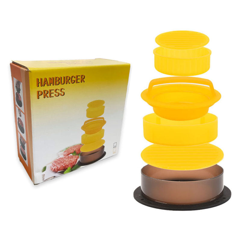 Burger Meat Press Combo w/ Patty Paper, Manual Burger Mold Non-stick