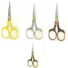 Chinese Style Plum Blossom Scissors with Square Handle