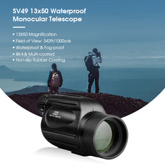 SV49 HD Monocular Telescope Long Range Waterproof For Travel Camping