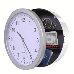 Hidden Safe Wall Clock with Storage Space