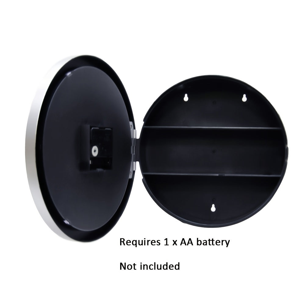 Hidden Safe Wall Clock with Storage Space