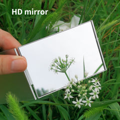 Aluminum Folding Mirror Pocket Mini Portable Makeup Mirror