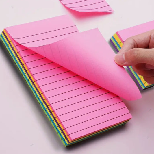 Large Horizontal Line Sticky Notes for Students