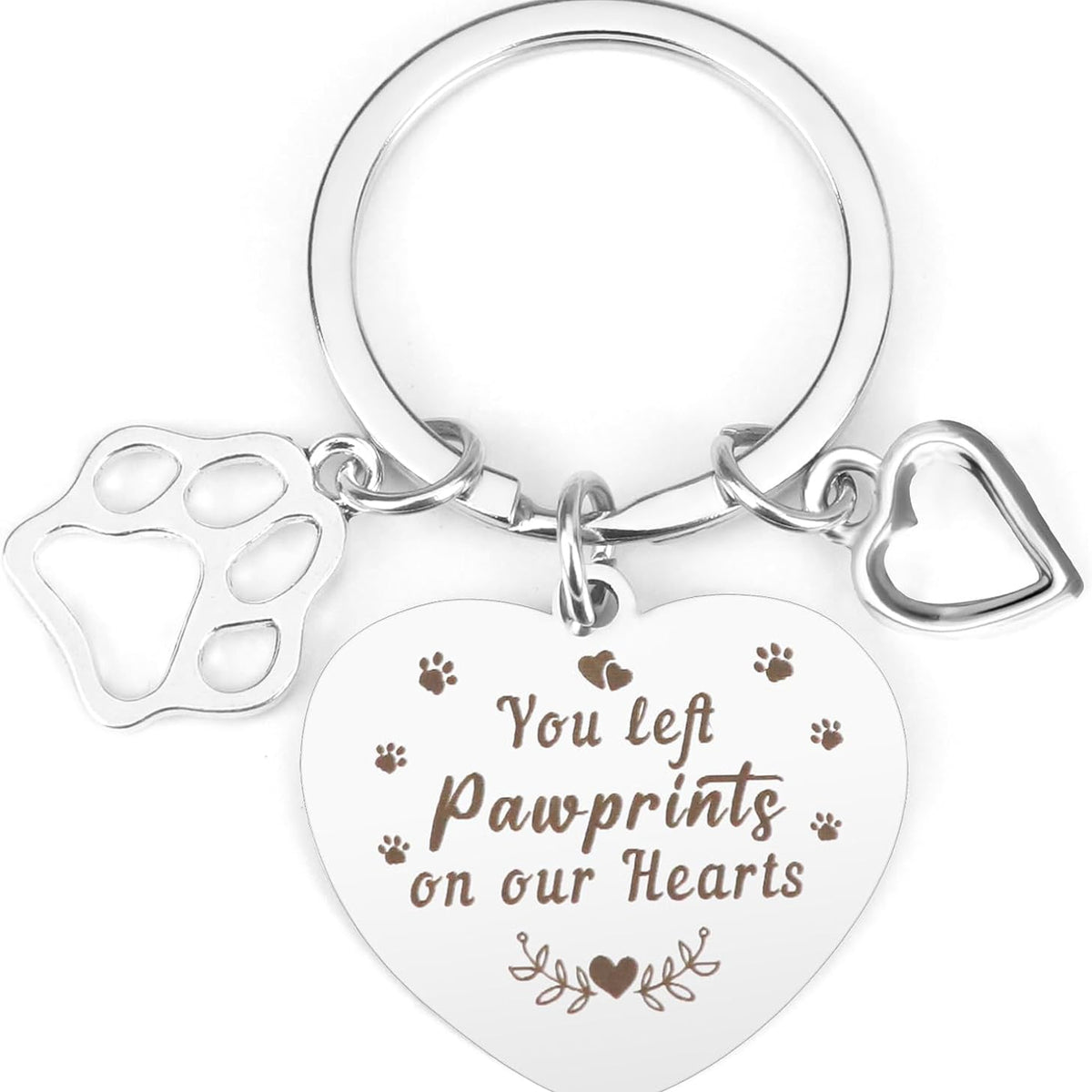 Pet Loss Keychain Engraved Dog Cat Memorial Bereavement