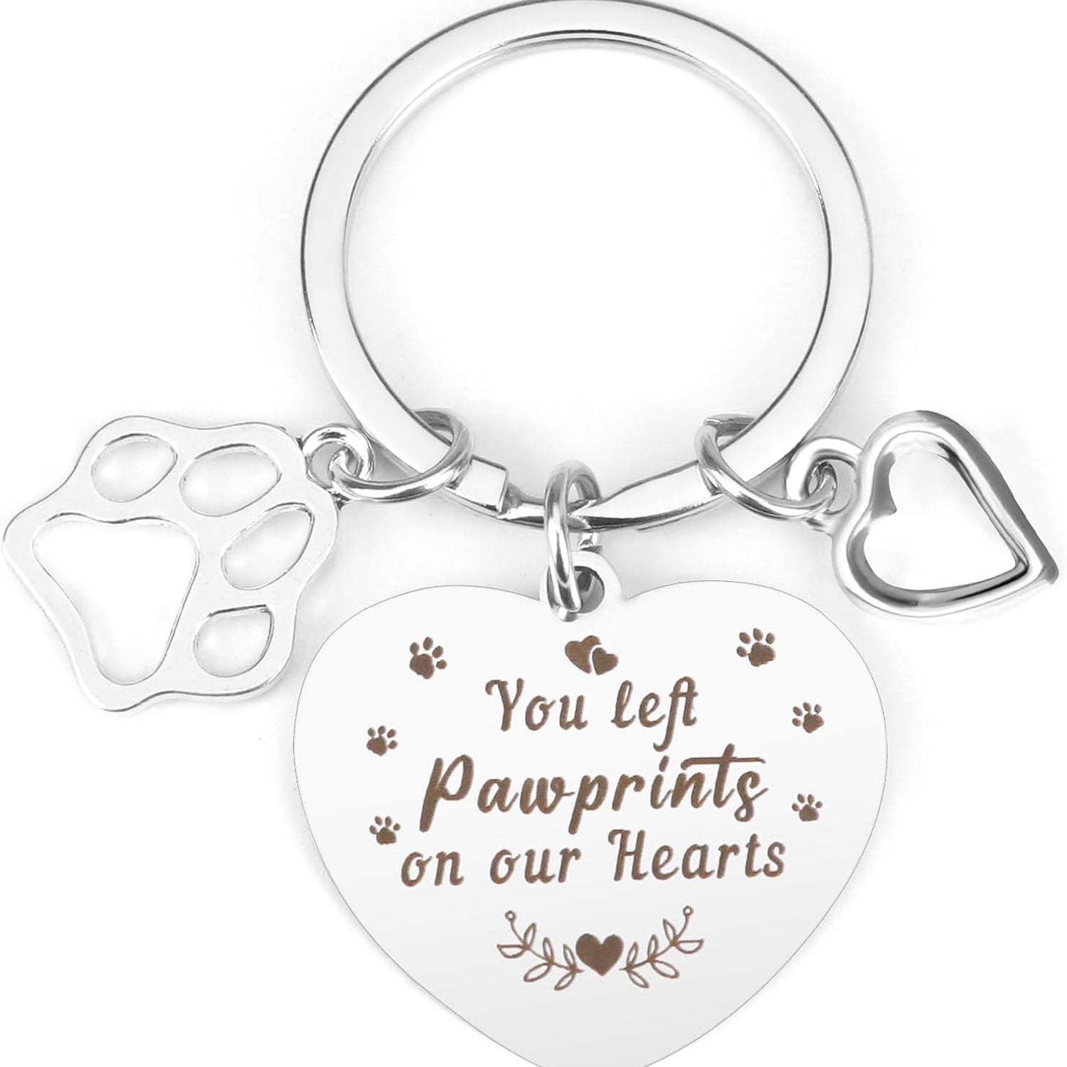 Pet Loss Keychain Engraved Dog Cat Memorial Bereavement