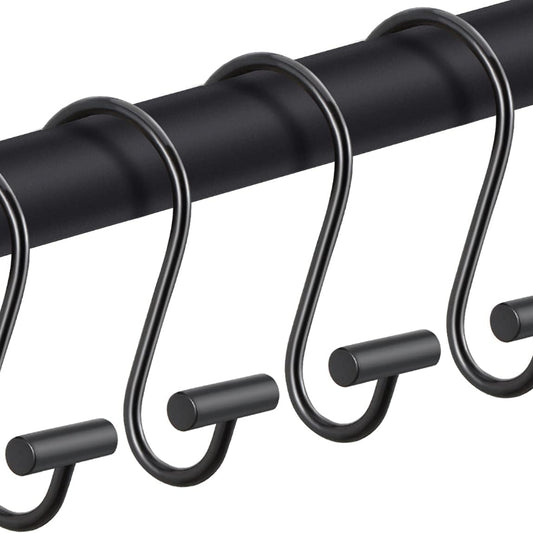 10pcs S Hooks Bathroom Curtain Hooks Metal Small S Hooks Organizing Storage