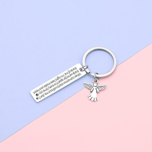 Pet Memorial Keychain - Remembrance Keepsake Jewelry