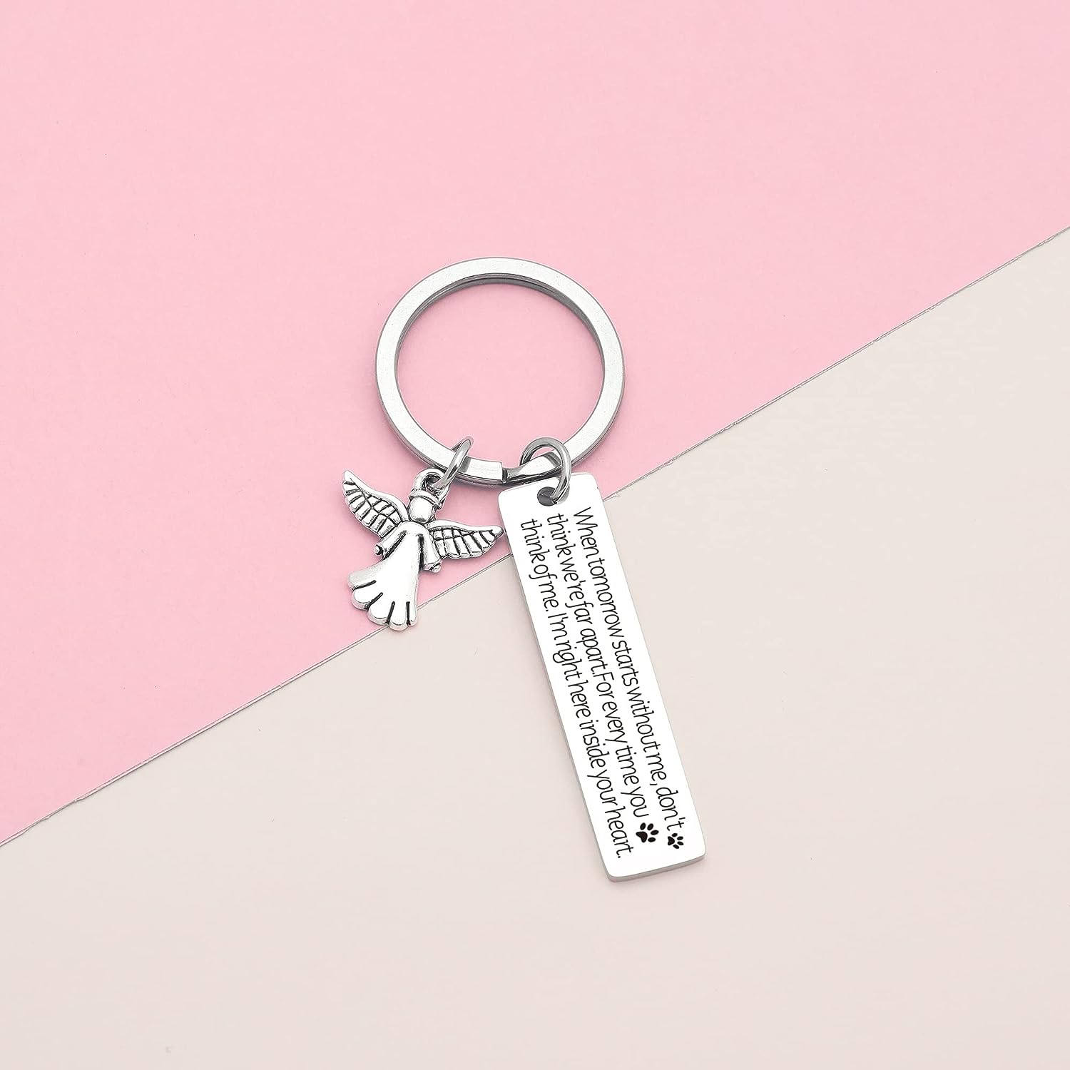 Pet Memorial Keychain - Remembrance Keepsake Jewelry