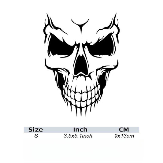 Reflective Skull Art Car Sticker - Stylish Car Decor