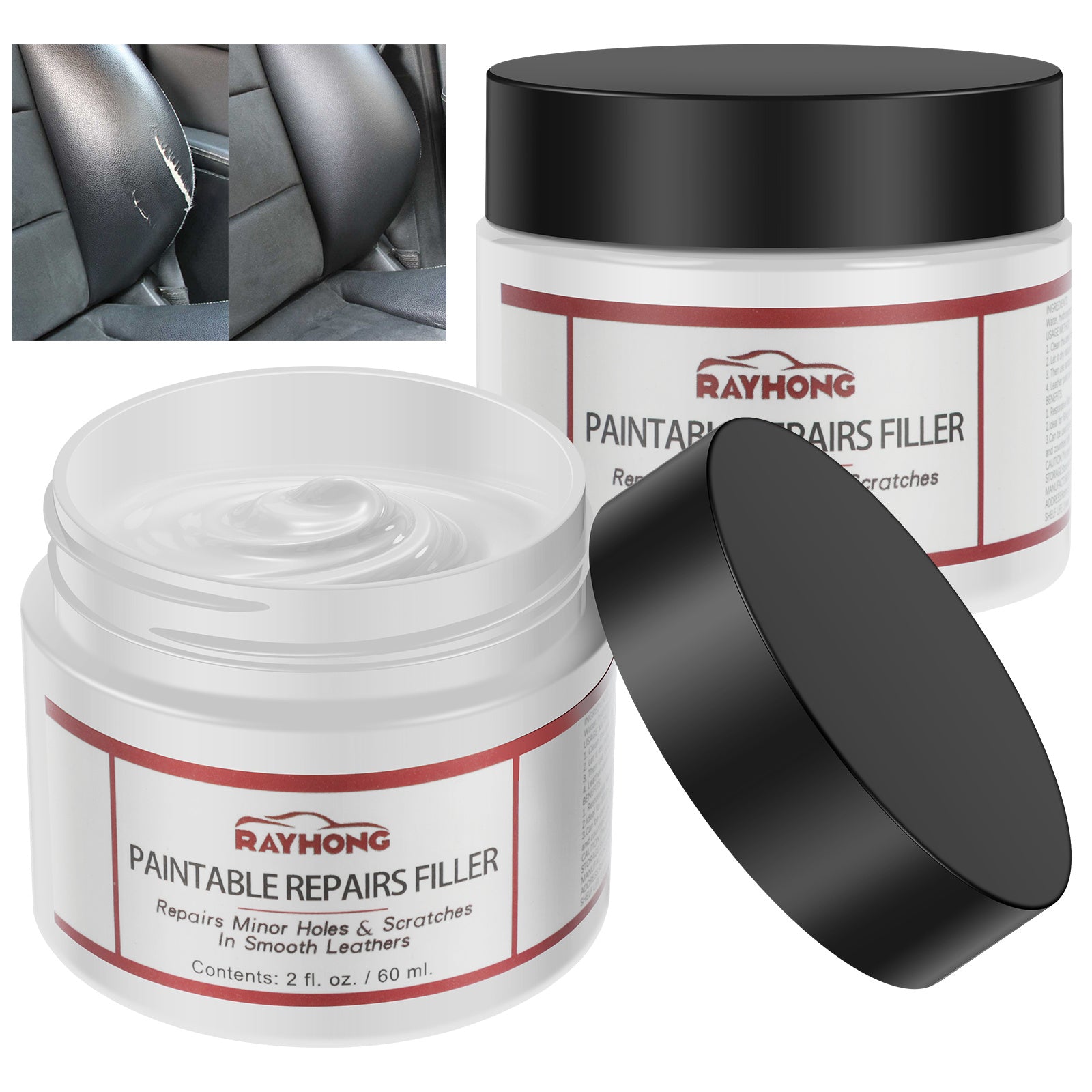 Leather Filler Repairing Holes Scratches Multipurpose Refinish