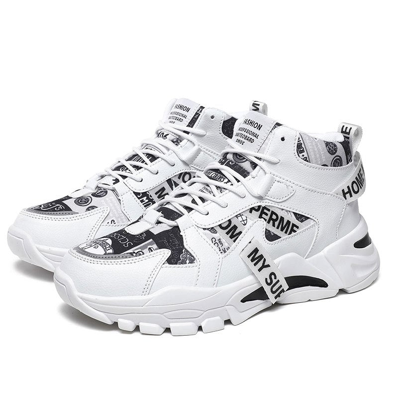 Women's Letter Graphic Chunky Sneakers Lace Up Sporty Running Shoes