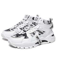 Women's Letter Graphic Chunky Sneakers Lace Up Sporty Running Shoes