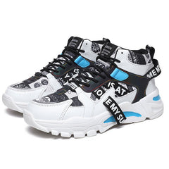 Women's Letter Graphic Chunky Sneakers Lace Up Sporty Running Shoes