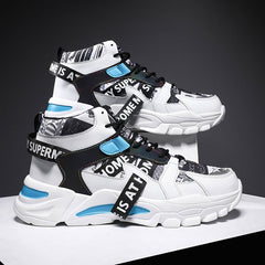 Women's Letter Graphic Chunky Sneakers Lace Up Sporty Running Shoes