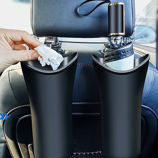 Car Umbrella Storage Bin & Garbage Bag for Interior Use