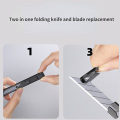 Telescopic Box Cutter 9mm 30 Degree Blade Self-locking Carbon Steel Cutting Tool