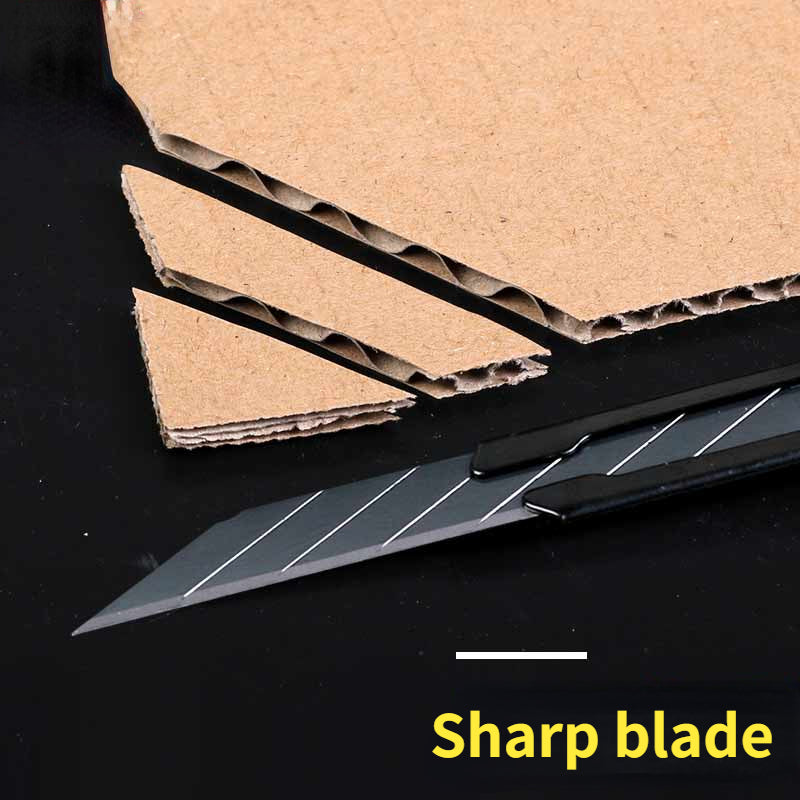 Telescopic Box Cutter 9mm 30 Degree Blade Self-locking Carbon Steel Cutting Tool