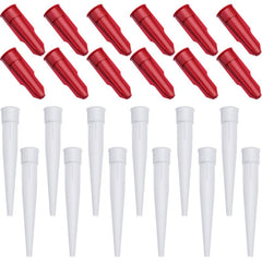 12pcs Silicone Caulking Gun Nozzles Tube Nozzle Cap Re sealable Mastic Cartridge