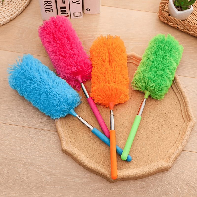 1pc Retractable Car Cleaning Brush Dust Remover Fiber Hair Duster Brush
