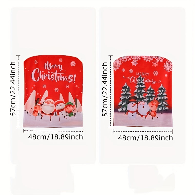 Santa Snowman Chair Sofa Cover Christmas Holiday Party Decoration