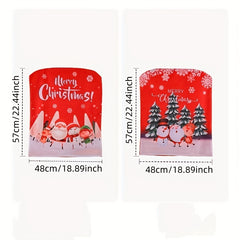 Santa Snowman Chair Sofa Cover Christmas Holiday Party Decoration