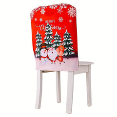 Santa Snowman Chair Sofa Cover Christmas Holiday Party Decoration