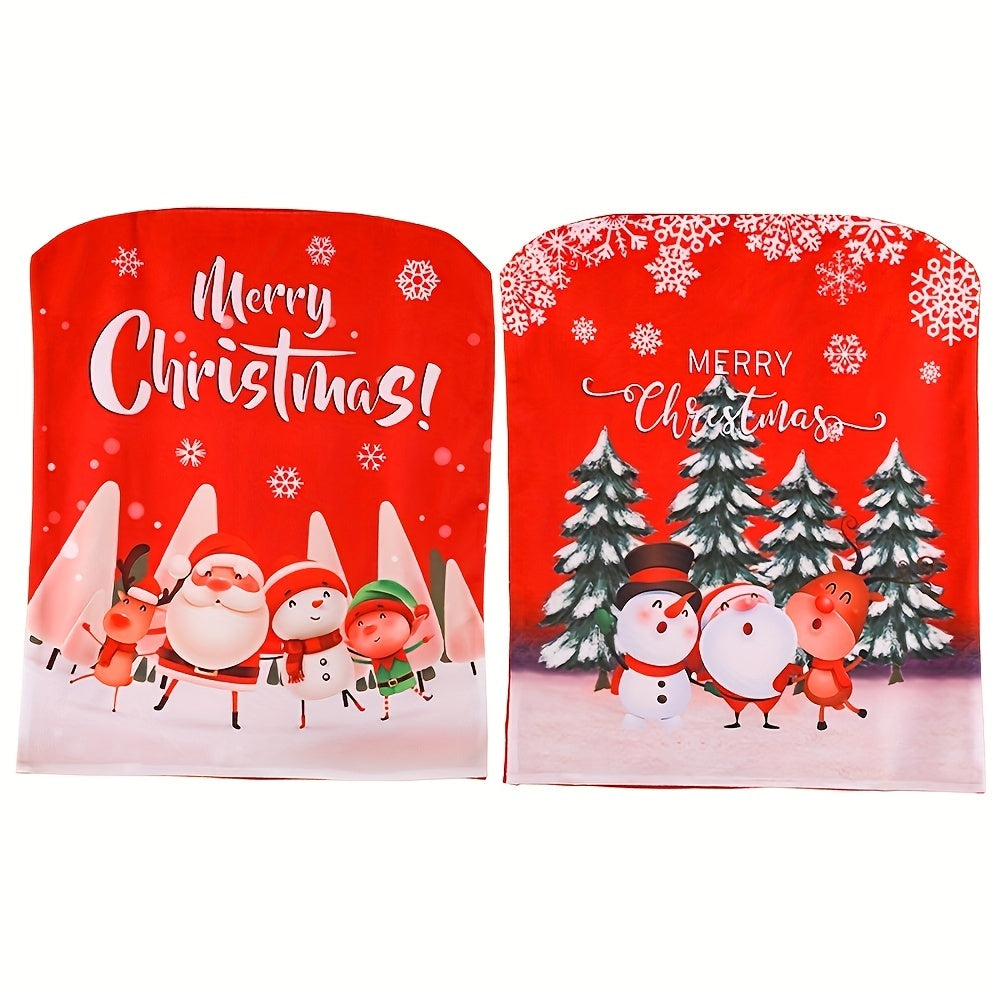 Santa Snowman Chair Sofa Cover Christmas Holiday Party Decoration