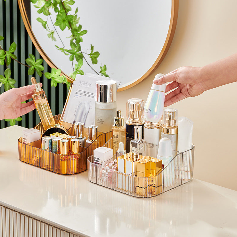 Vintage Makeup Organizer Tray for Lipstick Brushes Perfume Skincare