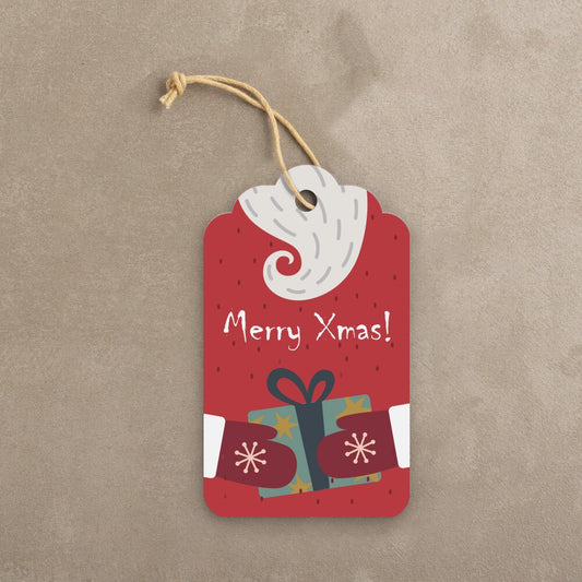 Christmas Gift Tags With String Blank Back DIY Hang Tag Ornaments