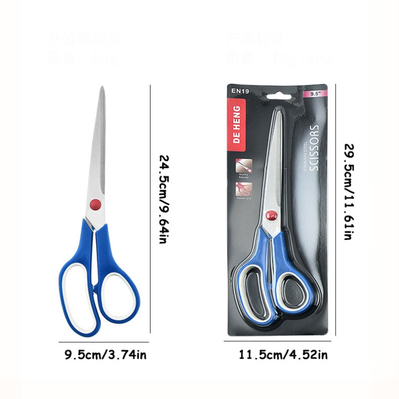3pcs Stainless Steel Office Scissors Household Student Diy Paper Cuttings