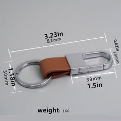 Leather Car Key Chain Anti-lost Key Ring