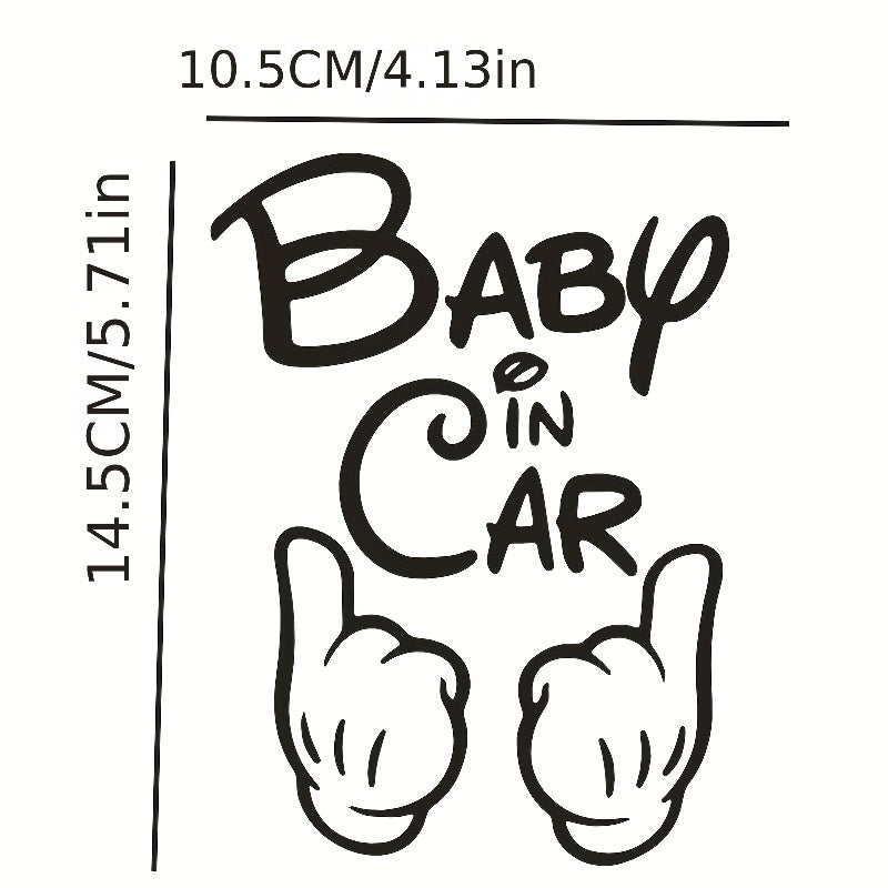 Creative Car Stickers - Hands Holding Baby In The Car