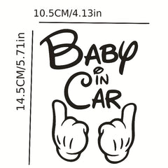 Creative Car Stickers - Hands Holding Baby In The Car
